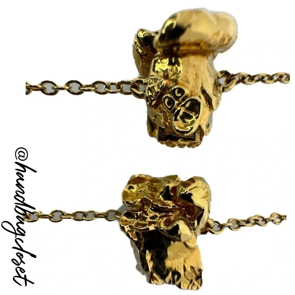 Kate Spade Golden Popcorn Garland Scatter 12 KT Plated Vintage Necklace